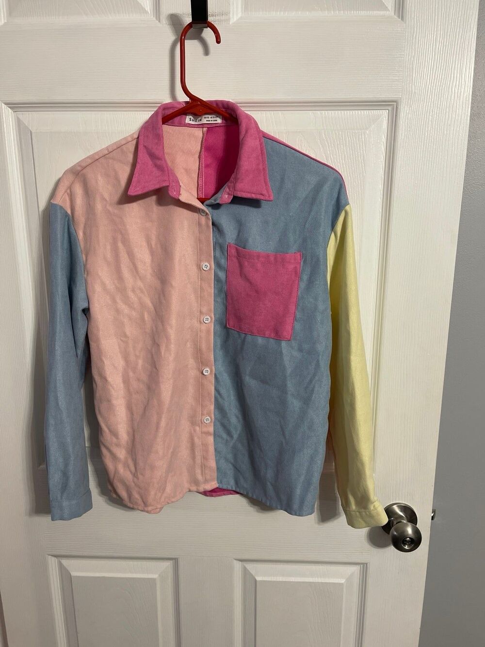 SHEIN Girls Color Block Shirt Size 11/12Y
